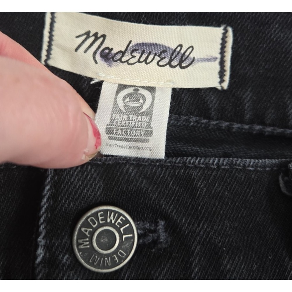 Madewell The Perfect Vintage Flare Jeans Black 31P Stretch Bootcut Retro Boho - Picture 8 of 12